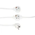 Verlängerungskabel mit 4 Steckdosen weiß
