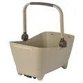 Basil Buddy MIK Hundefahrradkorb - 32L, Braun, Robust, Inkl. abschließbarem MIK-System und MIK Carrier-Platte, Perfekt für den sicheren Transport von Hunden