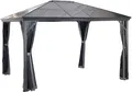 Sojag Verona 1014 Pavillon mit festem Dach inkl. Moskitonetz 3x4 m