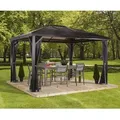 Pavillon Verona 10x14, Anthrazit, 298 X 423 X 261 Cm (l X B X H), Aluminium - Sojag