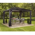 Sojag Pavillon Verona 10x14, anthrazit, 298 x 423 x 261 cm (L x B x H), Aluminium