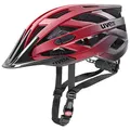 uvex i-vo cc - Leichter Allround-Helm für Damen und Herren - individuelle Größenanpassung - erweiterbar mit LED-Licht - red-Black matt - 56-60 cm
