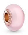 Pandora Runder Anhänger Bead-Charm Muranoglas Matt Rosa
