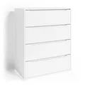 Vicco Kommode Ruben, Weiß, 48 x 101.6 cm, zur Aufbewahrung von Kleidung und Alltagsgegenständen