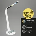 Briloner Cuma LED Schreibtischlampe Dimmbar Induktive Ladefläche 18x44cm