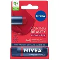 NIVEA Caring Beauty 3 In 1 Pflegender Lippenbalsam Rot 48g (Lippenbalsam) (47405350)