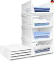 4er Set Kleiderschrank Organizer Stapelbar ? Perforiertes Design schubladen orga