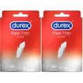 60 Stück Durex Feel Thin Ultra Dünn Kondome Liebe Sex Ultradünn