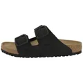 Birkenstock Arizona Wire Buckle Nubukleder normal Sandale Sandaletten, Sommerschuhe, Badeschuhe, Riemchen, Schlappen schwarz 42 EU