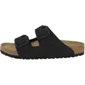 Birkenstock Unisex Erwachsene Sandale Arizona Wire Buckle Nubukleder normal Schwarz 42