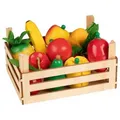 Goki 51658 Eine Kiste Gefüllt mit Obst und Gemüse für Einkaufen und Kochspi