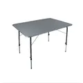 Bo-Camp Campingtisch, höhenverstellbar, 100x70cm, grau
