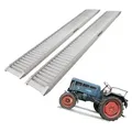 TRUTZHOLM 2 x Profi Schwerlastrampe 200 cm Traglast 2000 kg Alu grau Verladerampe Auffahrrampe