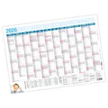 itenga Jahresplaner Kalender 2026 Tafelkalender Wandkalender Urlaub Planer A4