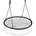 Relaxdays Nestschaukel mit Netz 120 cm Schwarz