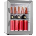 Klarstein - Beersafe Crystal White Bierkühlschrank, Getränkekühlschrank Mit Glastür, Kühlschrank, Flaschenkühlschrank Mit 33 Liter