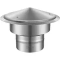 VEVOR Schornsteinabdeckung Edelstahl 304 Kaminhaube 300x300x220mm Kaminabdeckung Regenhaube Schornsteinhaube Φ150 mm Plattendurchmesser Kaminhut kompatibel mit verschiedenen Schornsteintypen
