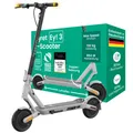 EGRET E-Scooter mit Straßenzulassung (ABE), 18,6 kg leicht, 30 km Reichweite, 9" Luftreifen, 2x Federung, Blinker, 100 kg Traglast, App – Ey! 3