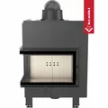 Kamineinsatz aus Stahl KRATKI MBM links 10 kW Ø 200 mit Türfeder