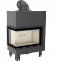 Kratki Kamineinsatz aus Stahl MBM links 10 kW Ø 200 mit Türfeder