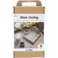 Creativ Company DIY Sets Formgießen Kreativ Set Harzgießen, Schwarz, Weiß, Quadr
