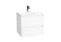 BADEDU Badmöbel-Set Badezimmermöbel-Set, Waschtisch mit Unterschrank, Modernes Design