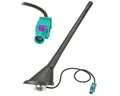 tomzz Audio Fakra Antenne Dachantenne im 16V Design mit Verstärker passt für Audi Autoradio-Ersatzantennenstab