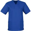CLINIC-DRESS Kasack Just Strong Schlupfkasack, Unisex, königsblau, kurzarm, waschbar 95°C, M