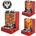 Syntrox Germany Dönergrill Quandirax - Elektrischer Drehgrill für Döner, Kebab, Hähnchen & mehr - 1400W, Komplettset mit Spießen & Ölauffangs...