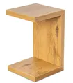 Levandeo® Couchtisch, Beistelltisch Coco Kernbuche 32x32cm Höhe 50cm