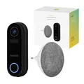 Hombli smarte Türklingel 2 Schwarz WLAN Türsprechstelle mit Gong Full-HD IP65
