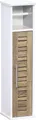 Tendance Toilettenpapierschrank weiß braun MDF-Platte 18x18x75 cm