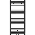 Belrad - Badheizkörper - Mittelanschluss Schwarz Matt Gebürstet - 1200 X 500 (hxb)-537w