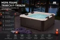 mSpa Whirlpool Whirlpool TRIBECA 2026 XXL 6P. - ganzjährig Outdoor Pool - F-TR062W, UVC+, NEU 2026, 120 Luftdüsen, Schnellheizsystem, App-Steuerung