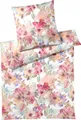 Elegante Mako-Batist Bettwäsche 135x200 Bloom Blüten Sommer pink rosa 2332-11