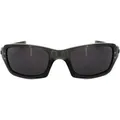 Oakley Wrap Unisex Graues Rauch Warmes Grau Sonnenbrille