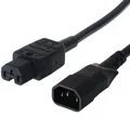 Bachmann Warmgerätekabel C14-C15 L 1m 10A 3x1.5mm² schwarz - Strom/Netzteil