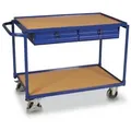 VARIOfit SW-600.504 Tischwagen Stahl pulverbeschichtet Traglast (max.): 250kg Enzianblau (RAL 5010)