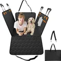 VEVOR Autoschondecke Hund Rücksitz, Hundedecke für Auto Rückbank mit Netzfenster und Aufbewahrungstasche, ca. 160 kg Hunde Autodecke fürs Auto, Hundeautobett 137 x 65 cm für Auto, SUV, LKW