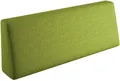 sunnypillow Palettenkissen für Gartenmöbel - Rückenkissen 120x40x20/10cm - Rückenpolster für Bett und Sofa - Palettenpolster, Gartenpolster für Palettenmöbel - Lounge Kissen mit abnehmbarem Bezug Grün