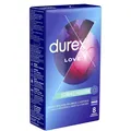 Frei Haus: Durex LOVE 8 engere Kondome konturierte Spezialform diskreter Versand