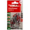fischer DuoPower 6x30 S 2K 534997 Dübel mit Schrauben Ø 6 mm x 30 mm, 12 St.