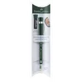 FABER-CASTELL Castell 9000 Bleistifte B dunkelgrün mit Radierer und Anspitzer
