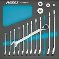 Hazet 163-186/16 Knarren-Ring-Maulschlüssel-Satz 12teilig Schlüsselweite (Metrisch) 8 - 19 mm