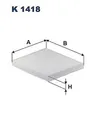 FILTRON K 1418 Filter, Innen Luft für Zur Anbringung & Co, Polestar, Volvo