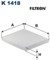 FILTRON K1418 Filter für Innenraumluft Innenraumfilter Filter Innenraum
