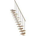 Dolle Mittelholmtreppe Berlin Eiche GH bis 270 cm Variabel 64 cm FSC