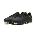 Puma Unisex Future 8 Play FG/AG Fußballschuh, Black-Fizzy Light-Green Terrain, 43.5 EU, Puma Black Fizzy Light Green Terrain, 44 EU