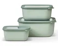 Mepal Cirqula Multischüssel Set 3-teilig Nordic sage 750-3000ml rechteckig