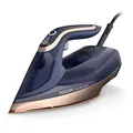 Philips DST8050/20 Dampfbügeleisen antihaftbeschichtet 3.000 W kupfer/dunkelblau